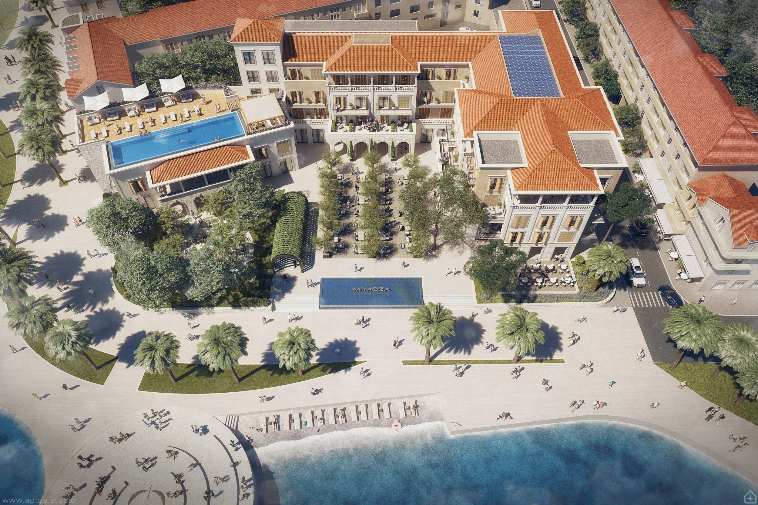mj studio / hotel mimoza, tivat montenegro