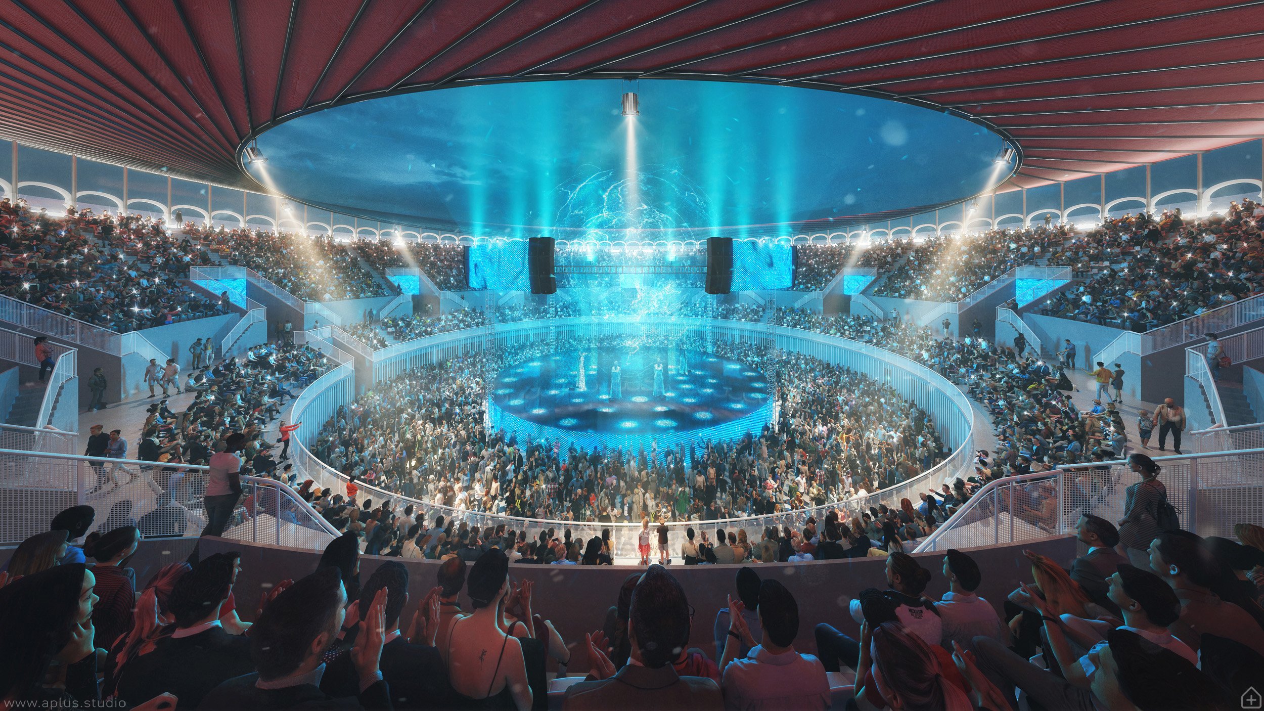 yda+jk+hk / plaza de toros, tangier, competition 1st prize