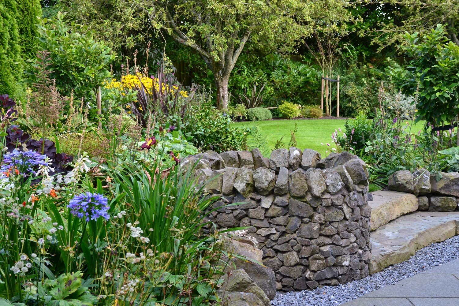 Drystone Well and Garden Planting