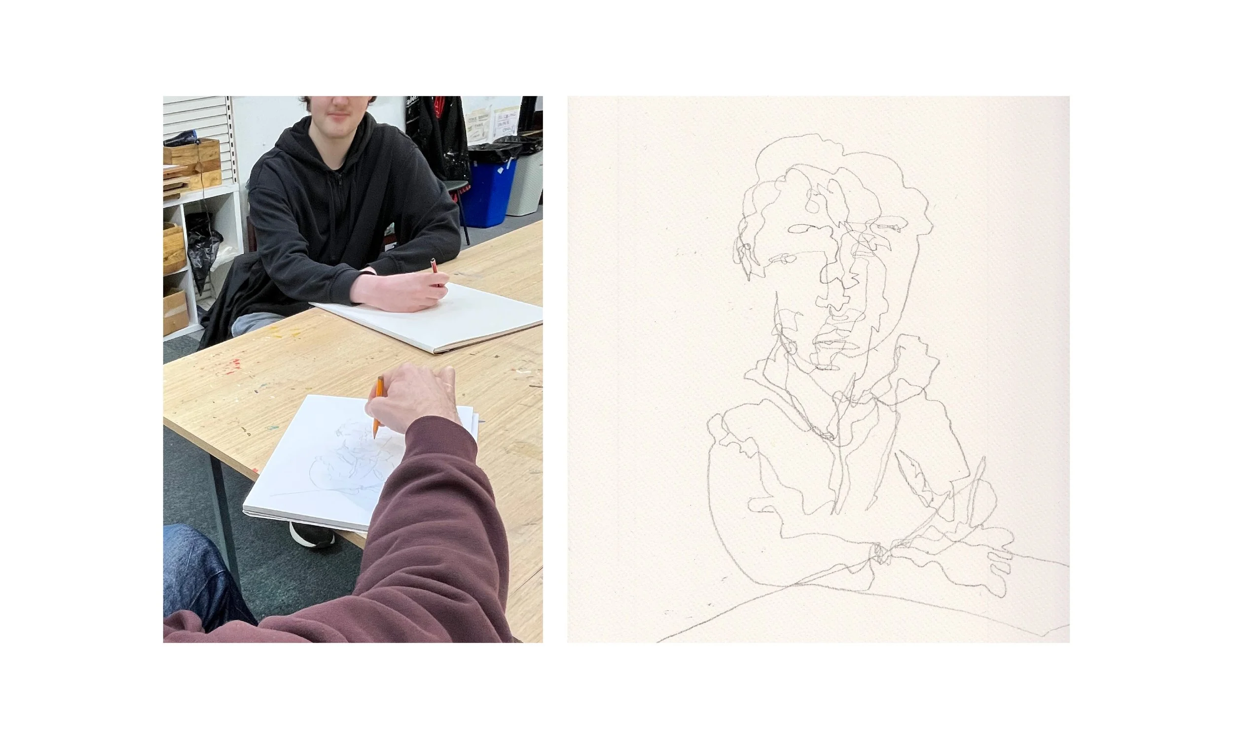  “It was extremely inspiring and an enjoyable experience. I feel that I got to know the person I was drawing in a fresh and meaningful way.” 