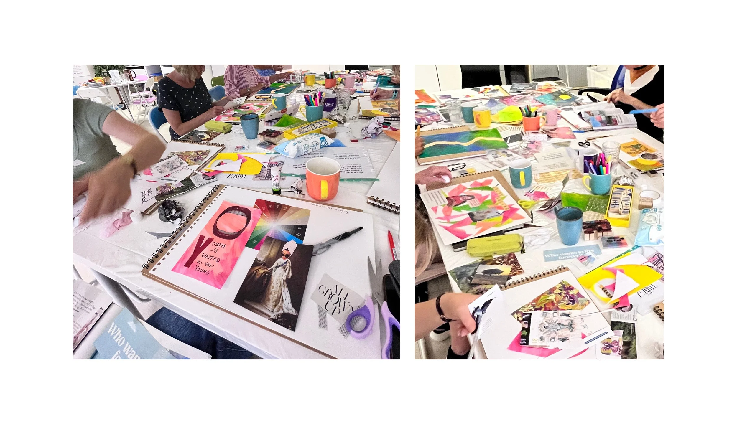  “I loved the fun of working together around the table on our creations. Thank you so much, it was well thought out.” 