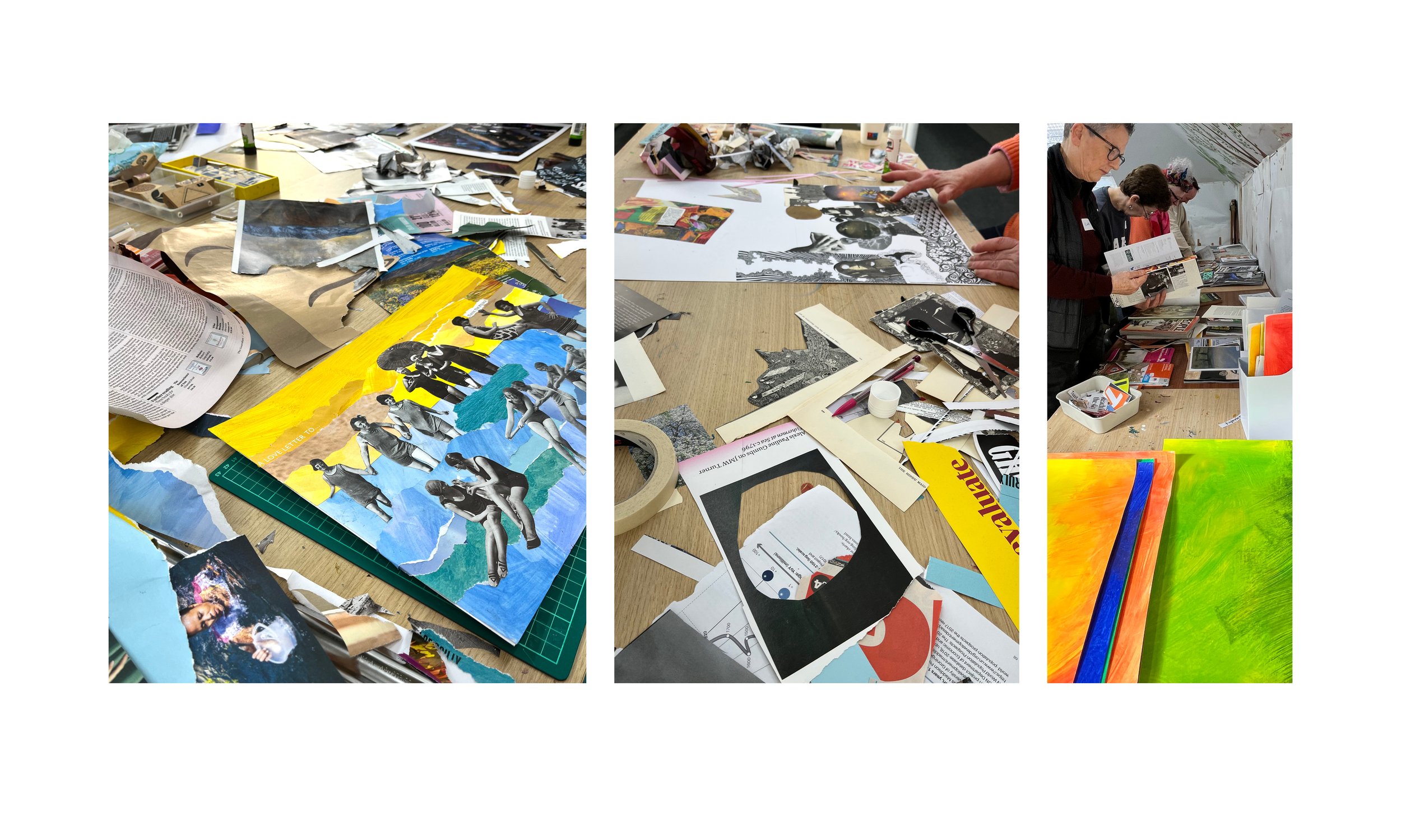  “Great to be creative – lots of materials &amp; inspiration provided. Great tutor.”  “Engaging, great group of like-minded people, relaxing and lots of fun, just what you need on a February day! ” 
