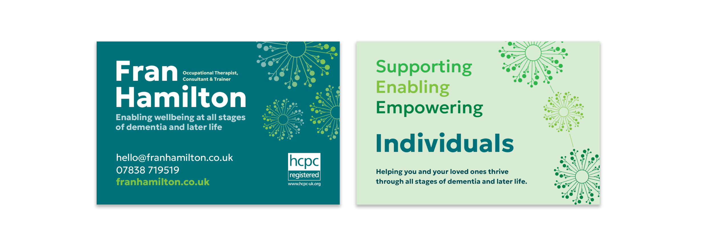  “I’m absolutely delighted with the branding and logo that Ellen created for me. She made the whole process feel easy and seamless, guiding me at a pace that worked perfectly. I always had choices and thoughtful guidance along the way, and she was an