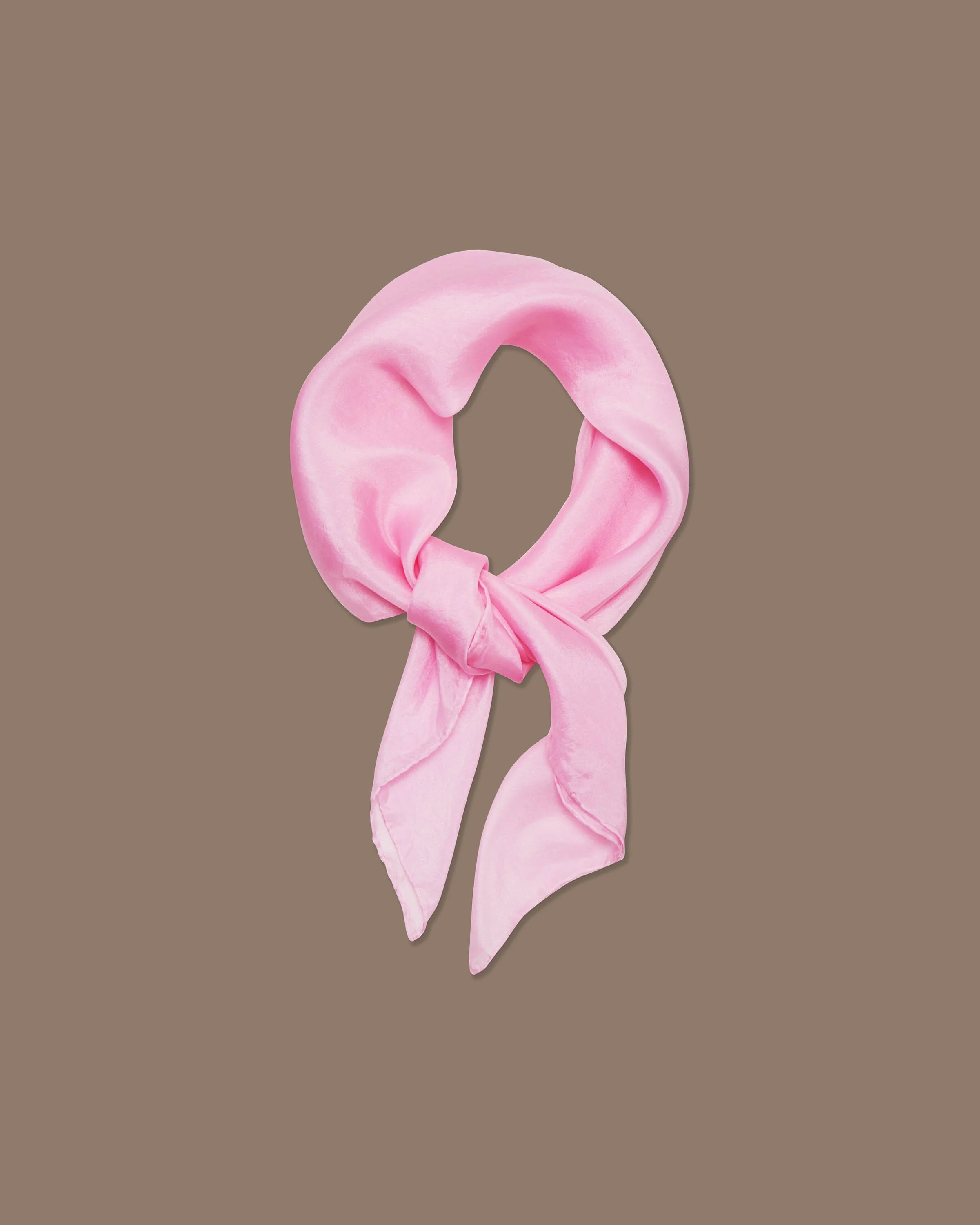 silk pink scarf
