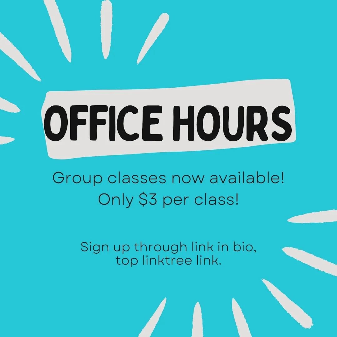 If you've ever thought about studying with me, but the cost has been holding you back, check out my office hours on zoom! Starting Monday April 15th. Only $3 a class. 80 slots per class. I'll be answering all of your questions, or if you don't have q