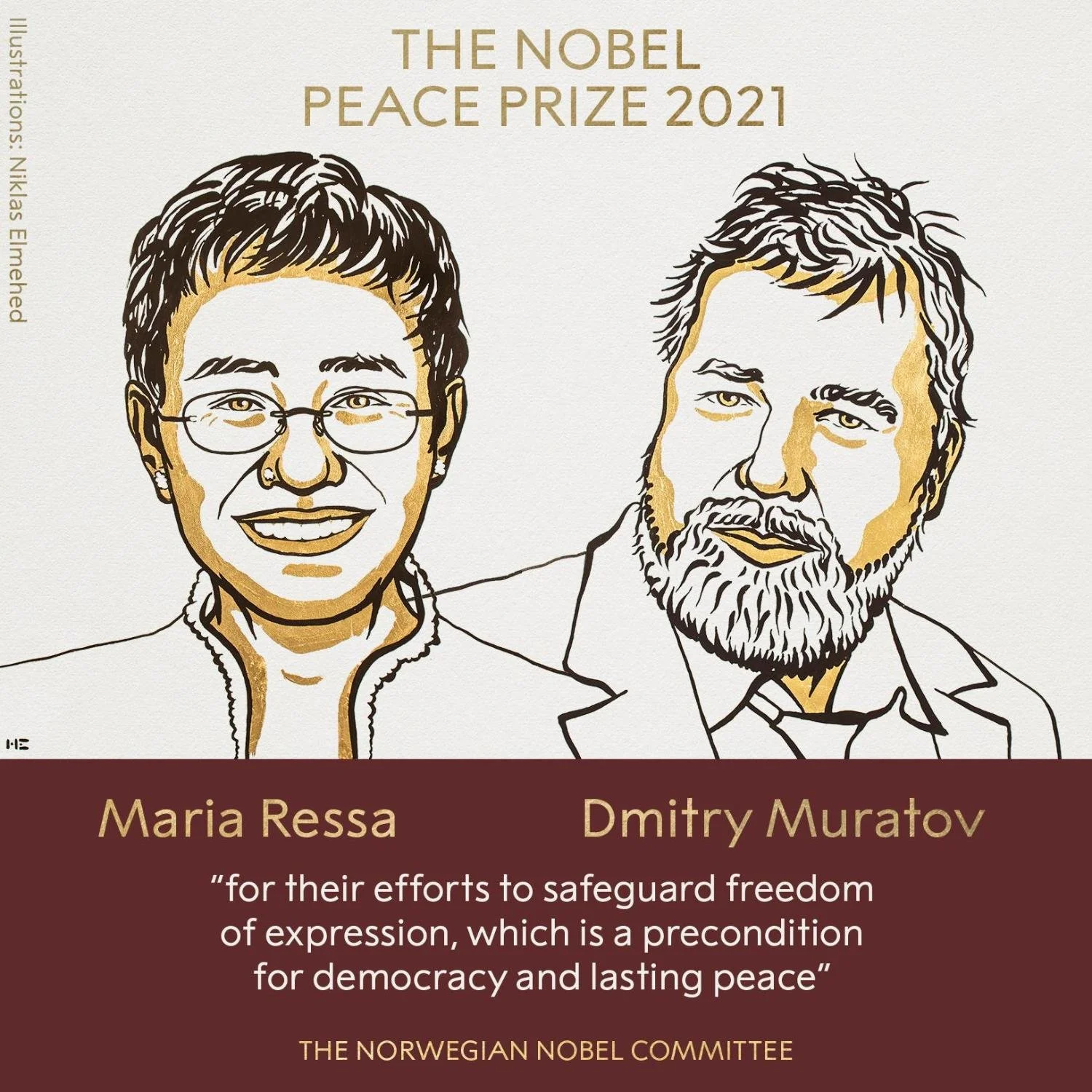 Nobel Peace Prize for Journalists from Russia and the Philippines