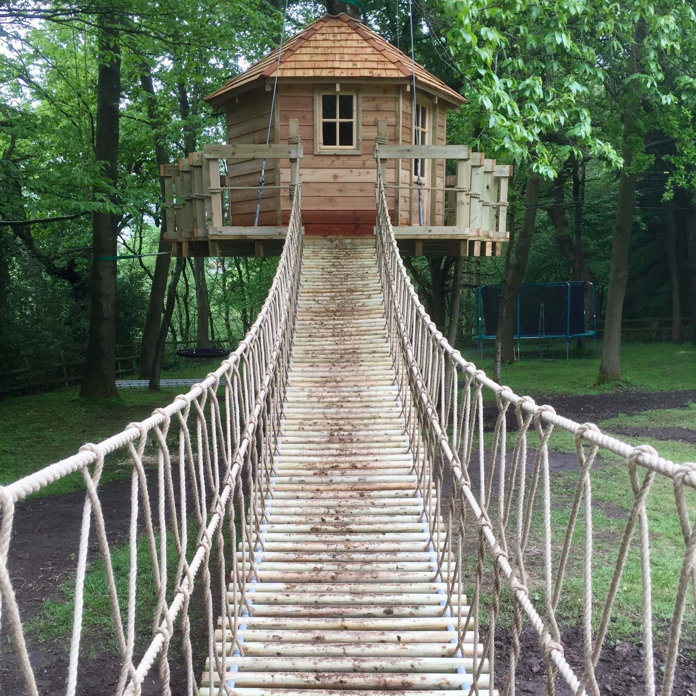 Rope Bridge types - Suspended, Fixed-Beam or Log Rounds, level-to