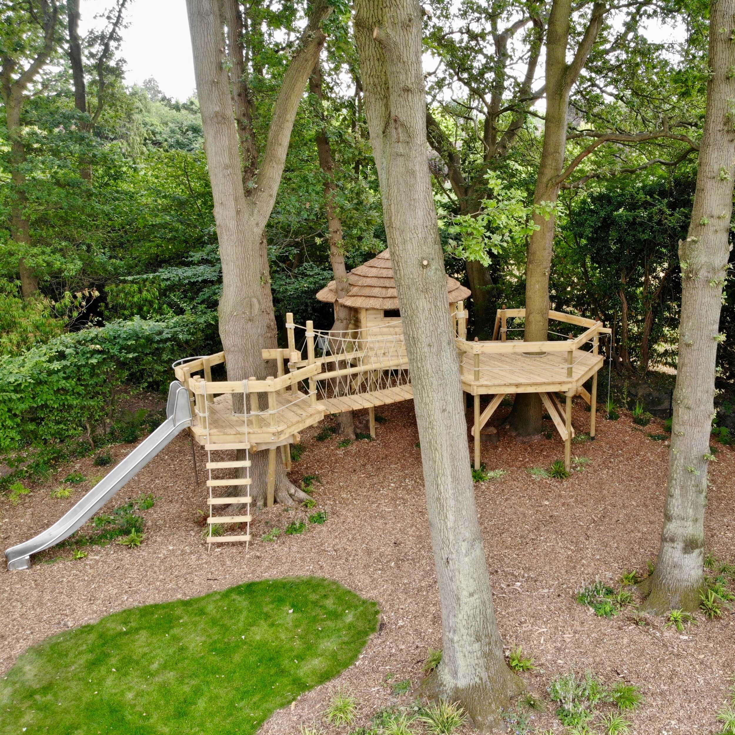 Treehouse Rope Bridge - Landscape garden project — Rope Bridge projects -  UK and Worldwide - Design and Install