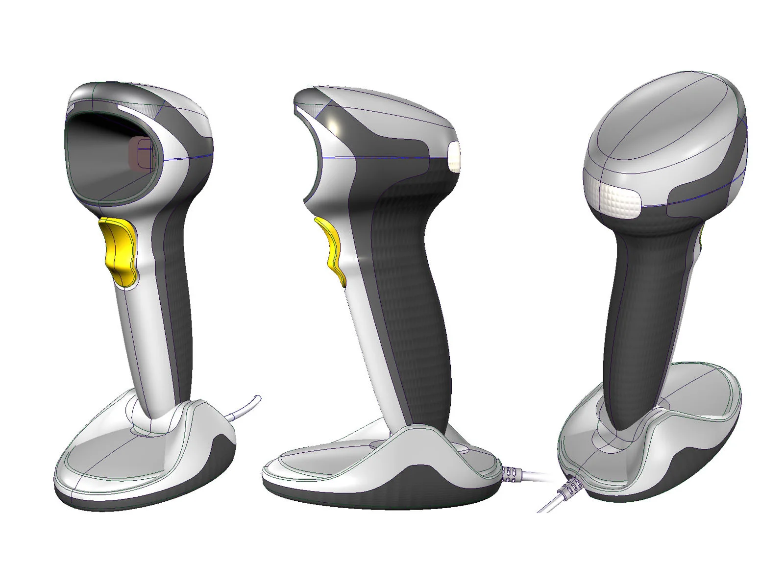 Various views of the Concept B CAD model of the DS9808