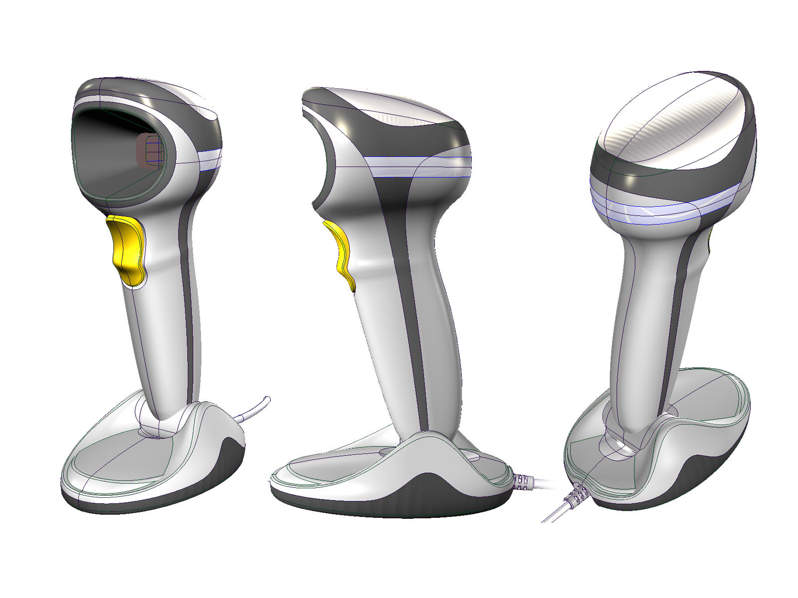Various views of the Concept C CAD model of the DS9808