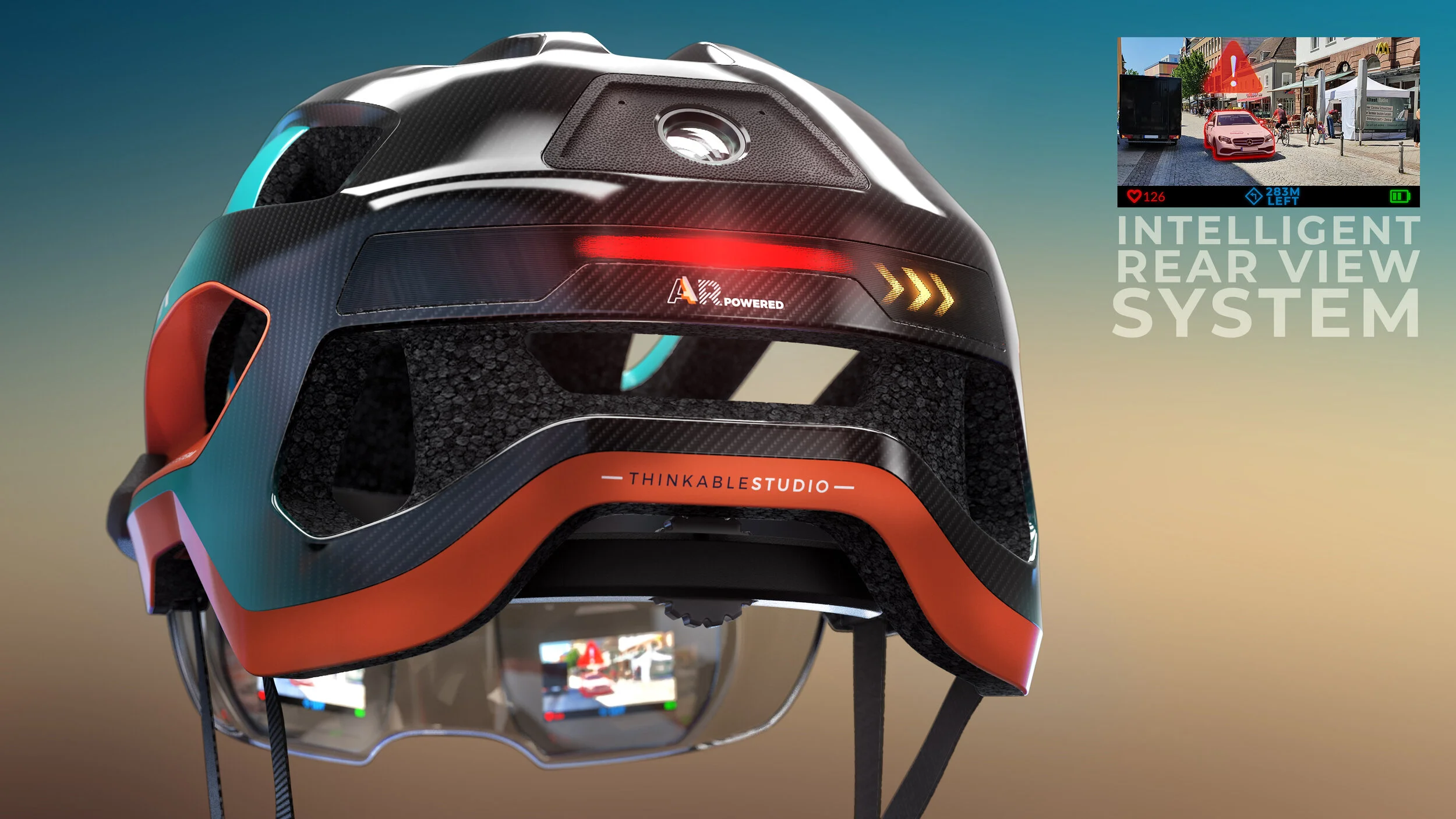 savAR Augmented reality cycling helmet 
