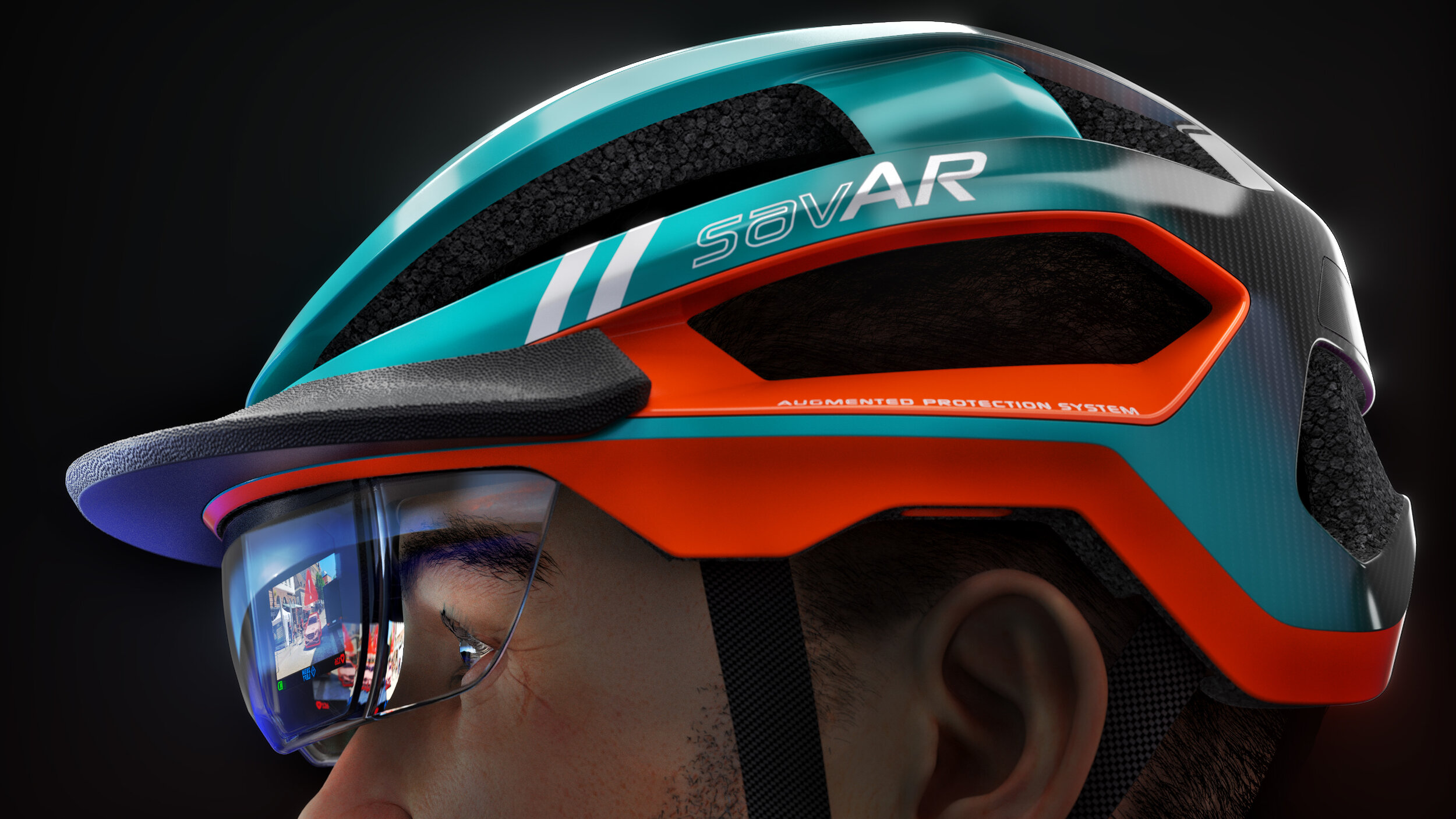 savAR Augmented reality cycling helmet — THINKABLE STUDIO — THINKABLE ...