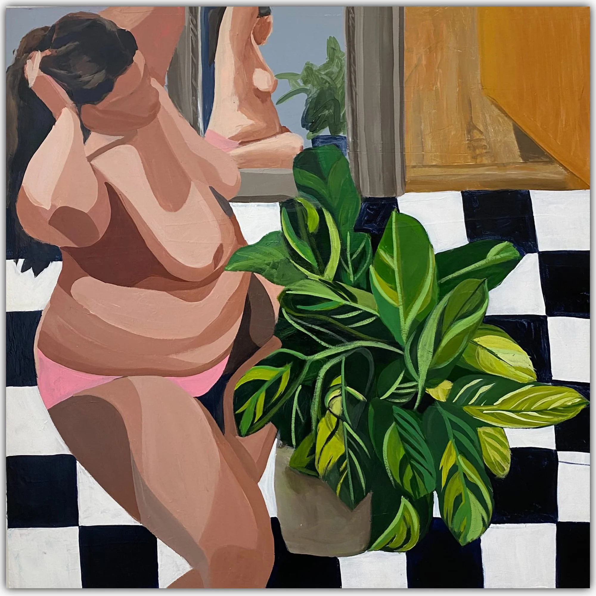 FAT BABE WITH PLANT, 2019