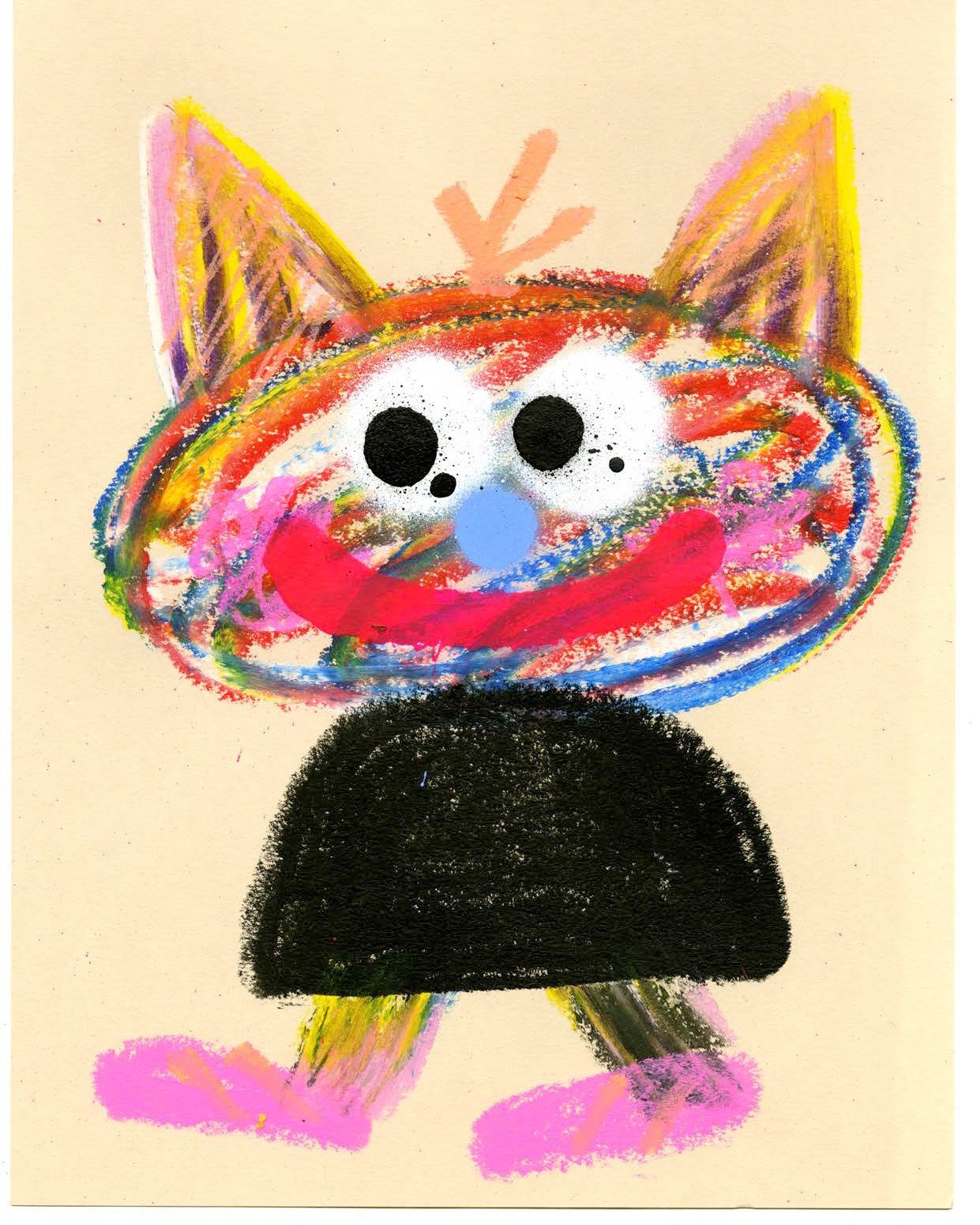 Check out this beautiful artwork by @jonburgerman ,  available at our website! (Link in Bio)

Scribber 2
Oil pastels on paper
29 x 22.5 cm
2022