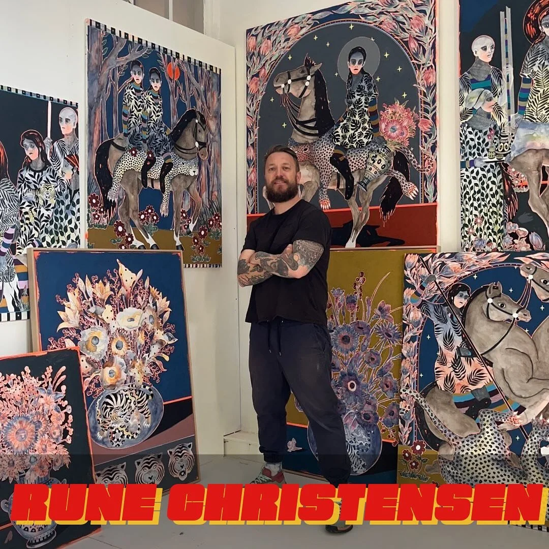 Artist number 6 is @rune_christensen who gives us the honor of being part of the inaugural show &bdquo;MEGA!&ldquo; opening September 20, at 6 PM! ❤️