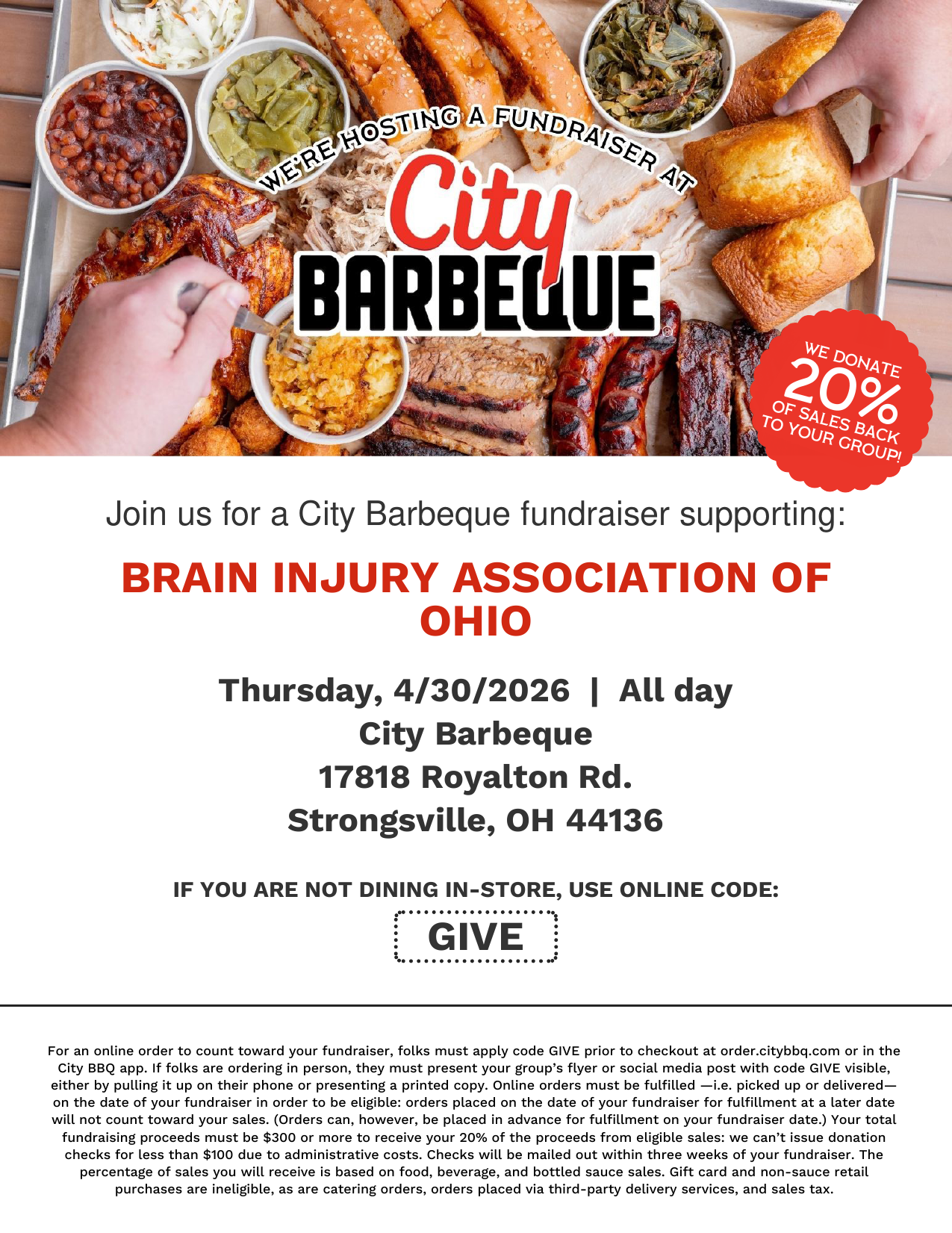 Strongsville City BBQ Fundraiser 