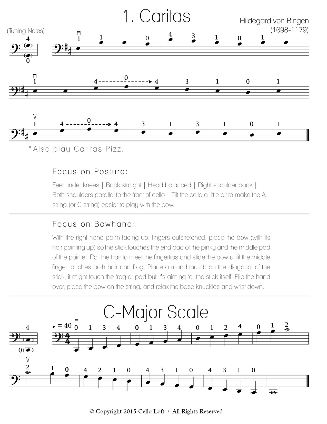 Cellosophy: Bingen for Cello