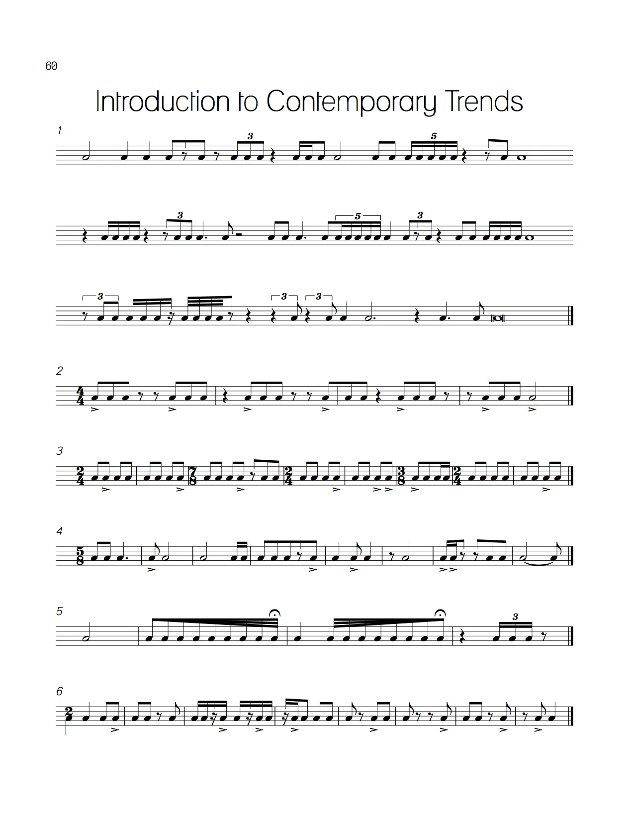 Rhythm Workbook - Contemporary Trends
