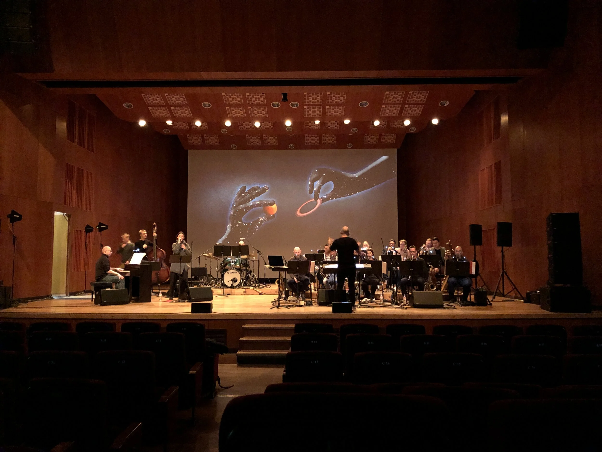 Prøve på Solar Walk inden aftenens to koncerter