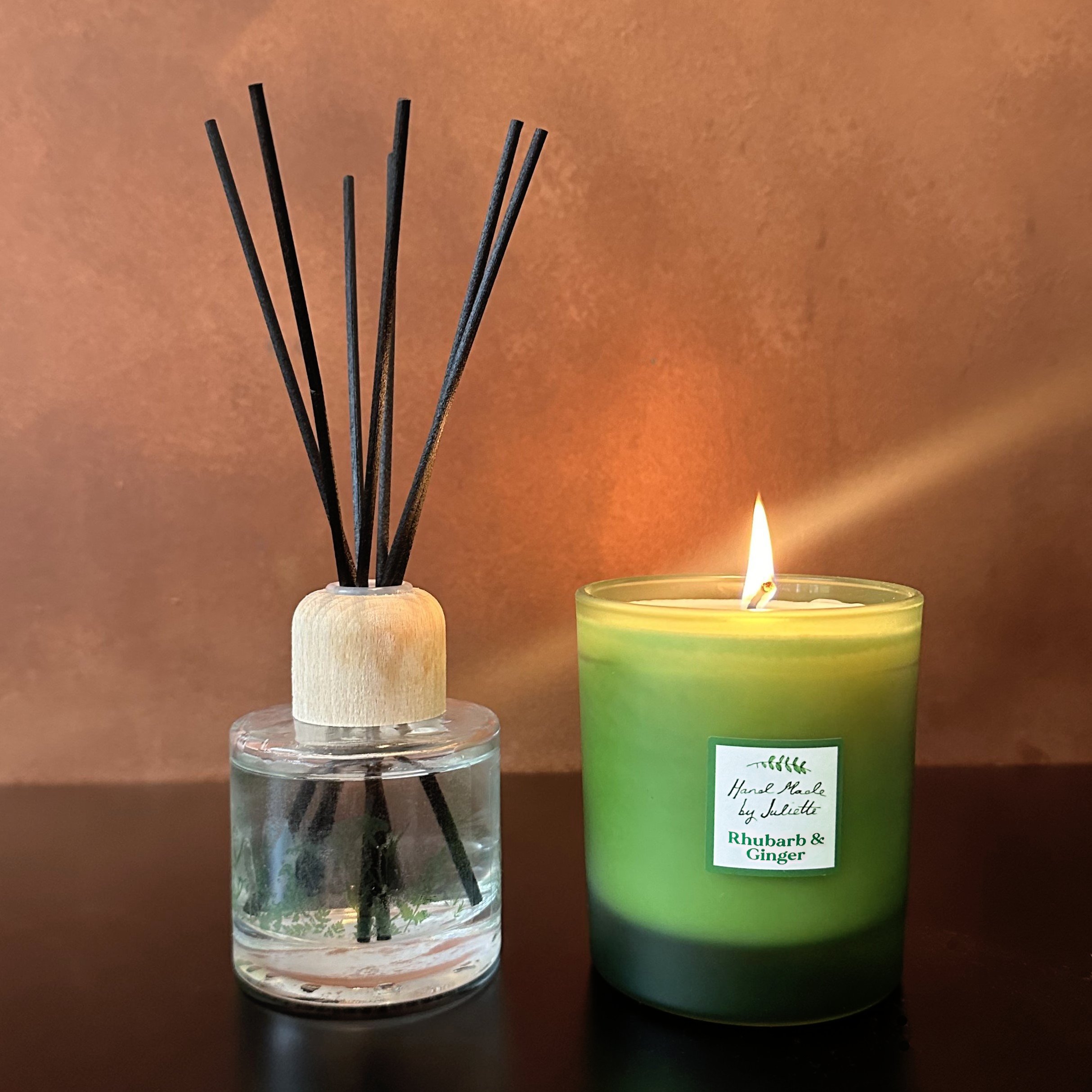 RhubarbCandleDiffuserLit.jpg