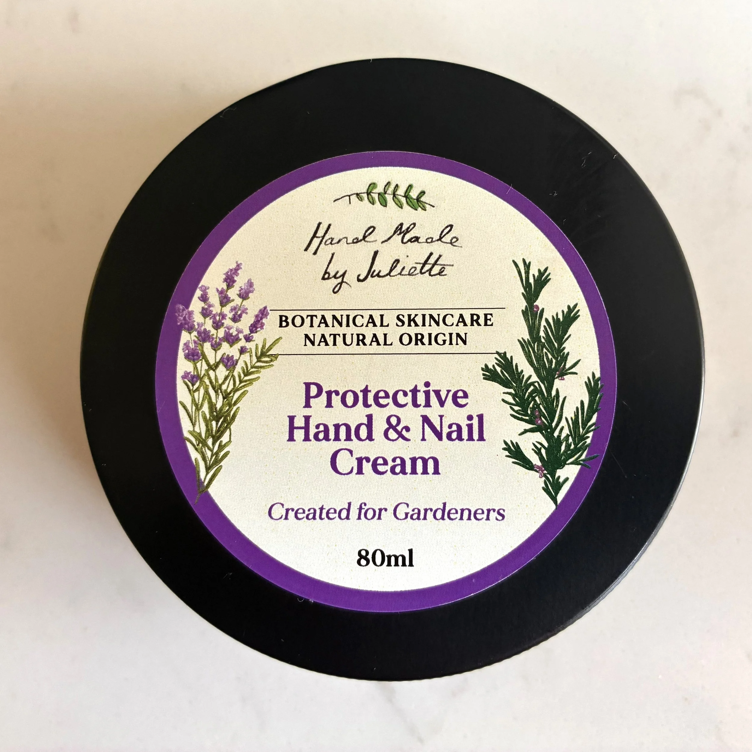 Rosemary and Lavender Protective Hand and Nail Cream, Created for Gardeners. 80ml