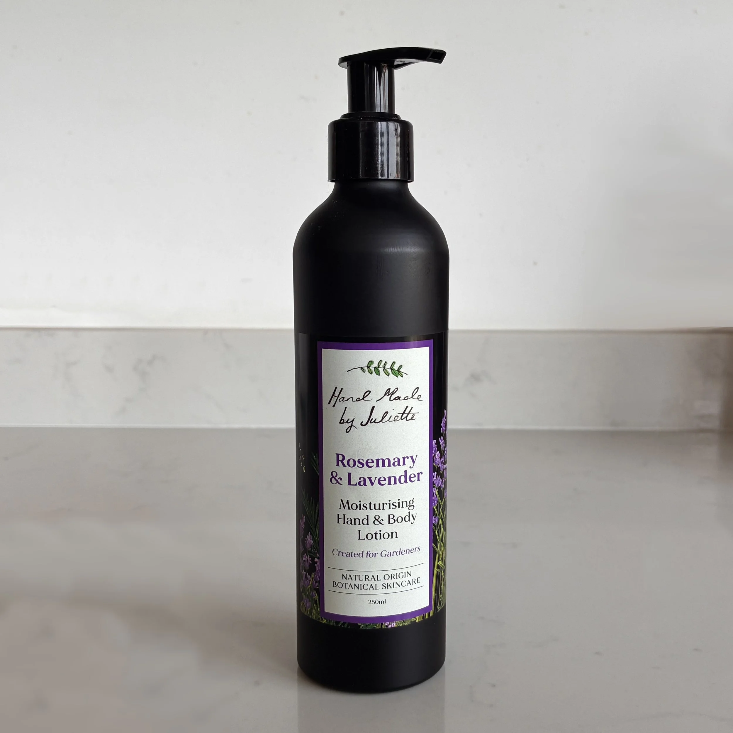 Rosemary and Lavender Moisturising Hand and Body Lotion, Created for Gardeners 250ml