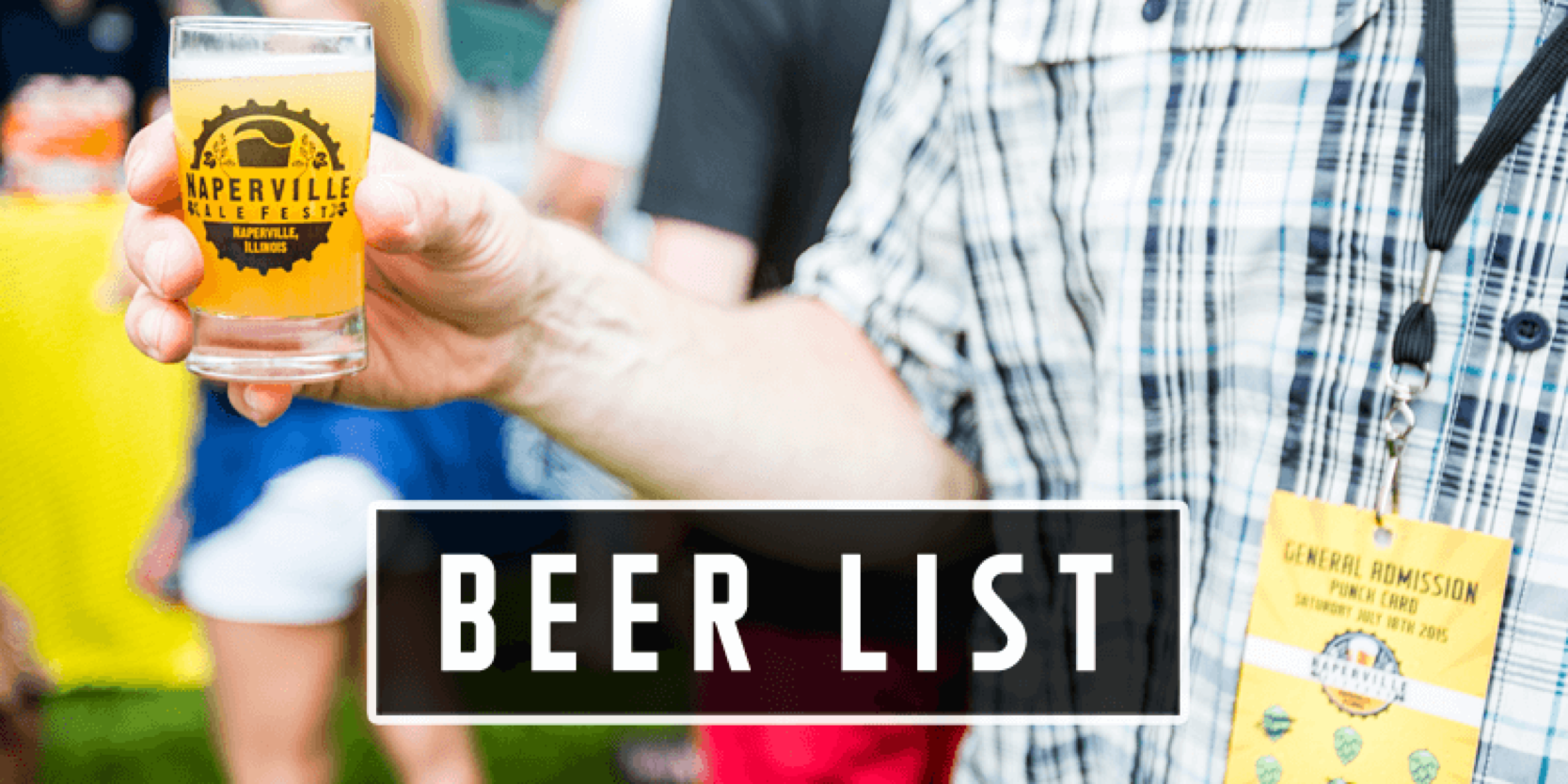  2016 Naperville Ale Fest Beer List