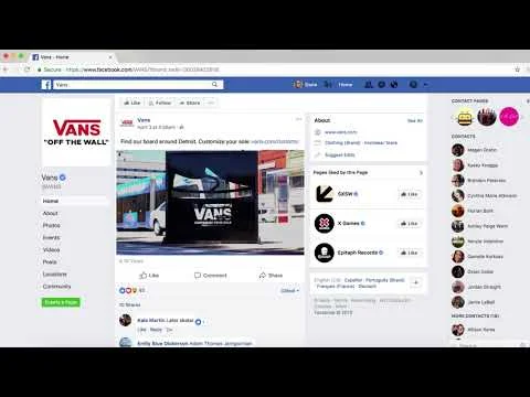Vans Customs Facebook Ad
