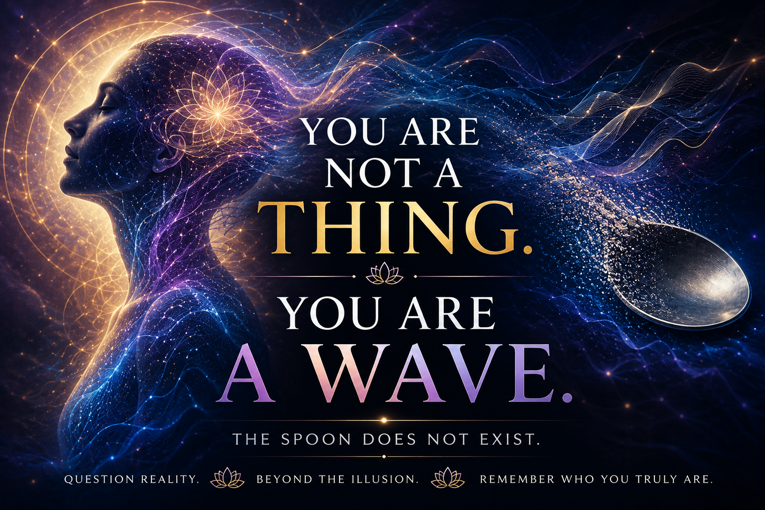 You Are Not a Thing. You Are a Wave.
