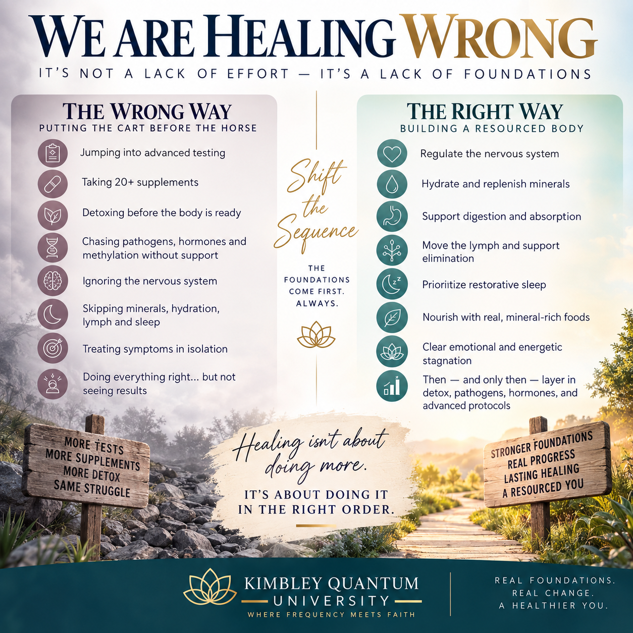 We Are Healing Wrong