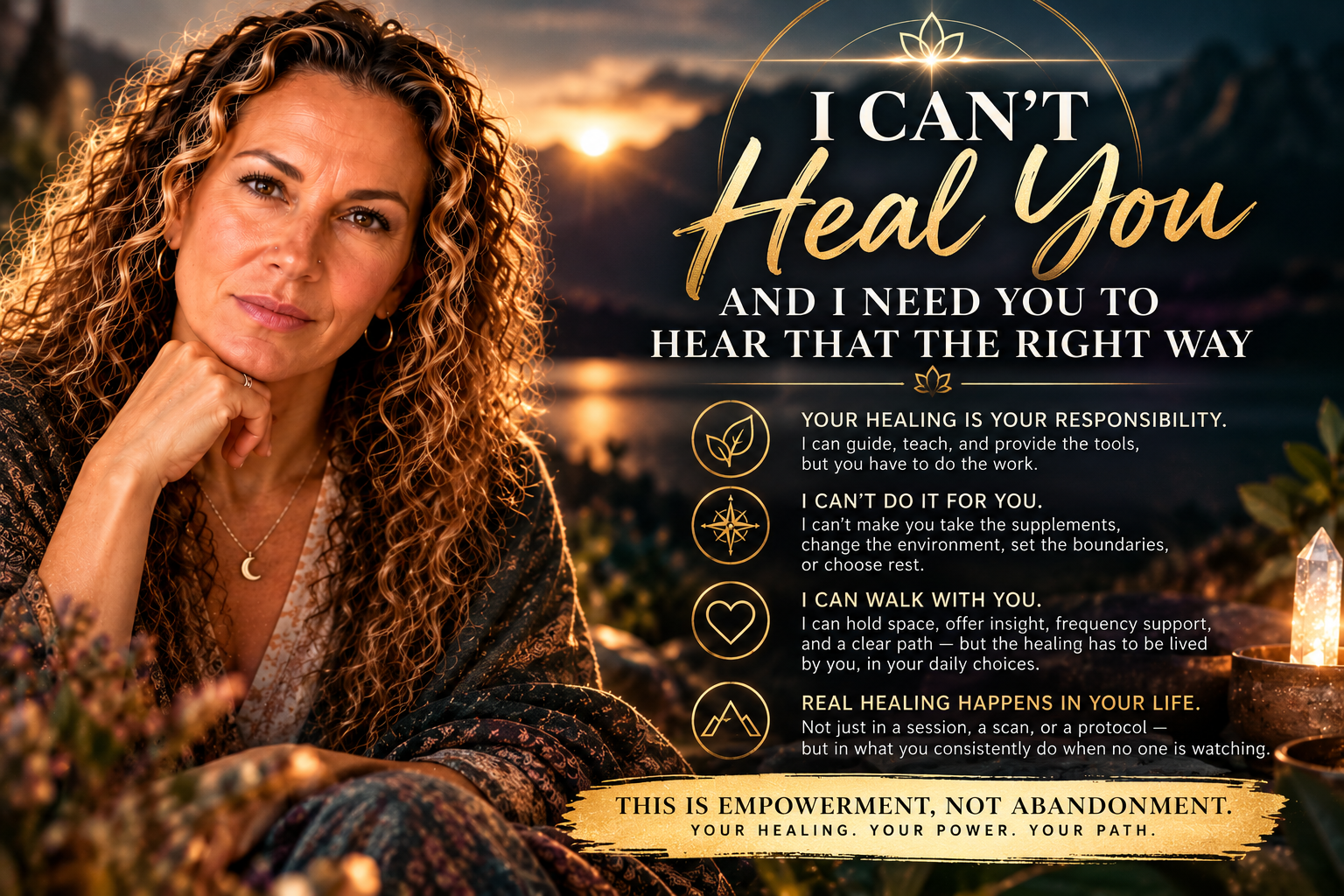 I Can't Heal You. And I Need You to Hear That the Right Way.