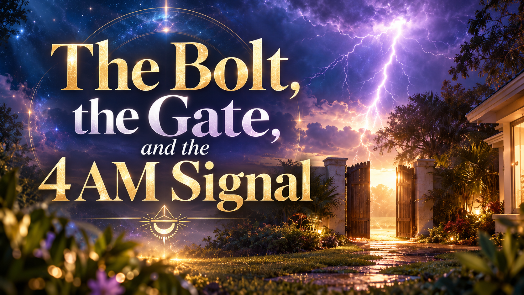 The Bolt, the Gate, and the 4 AM Signal