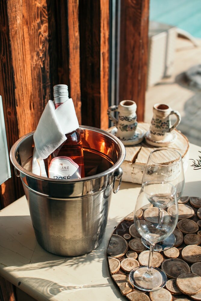 Parties Elegant Crystal Ice Bucket with Handles for Weddings,Events Wine Cooler Bucket