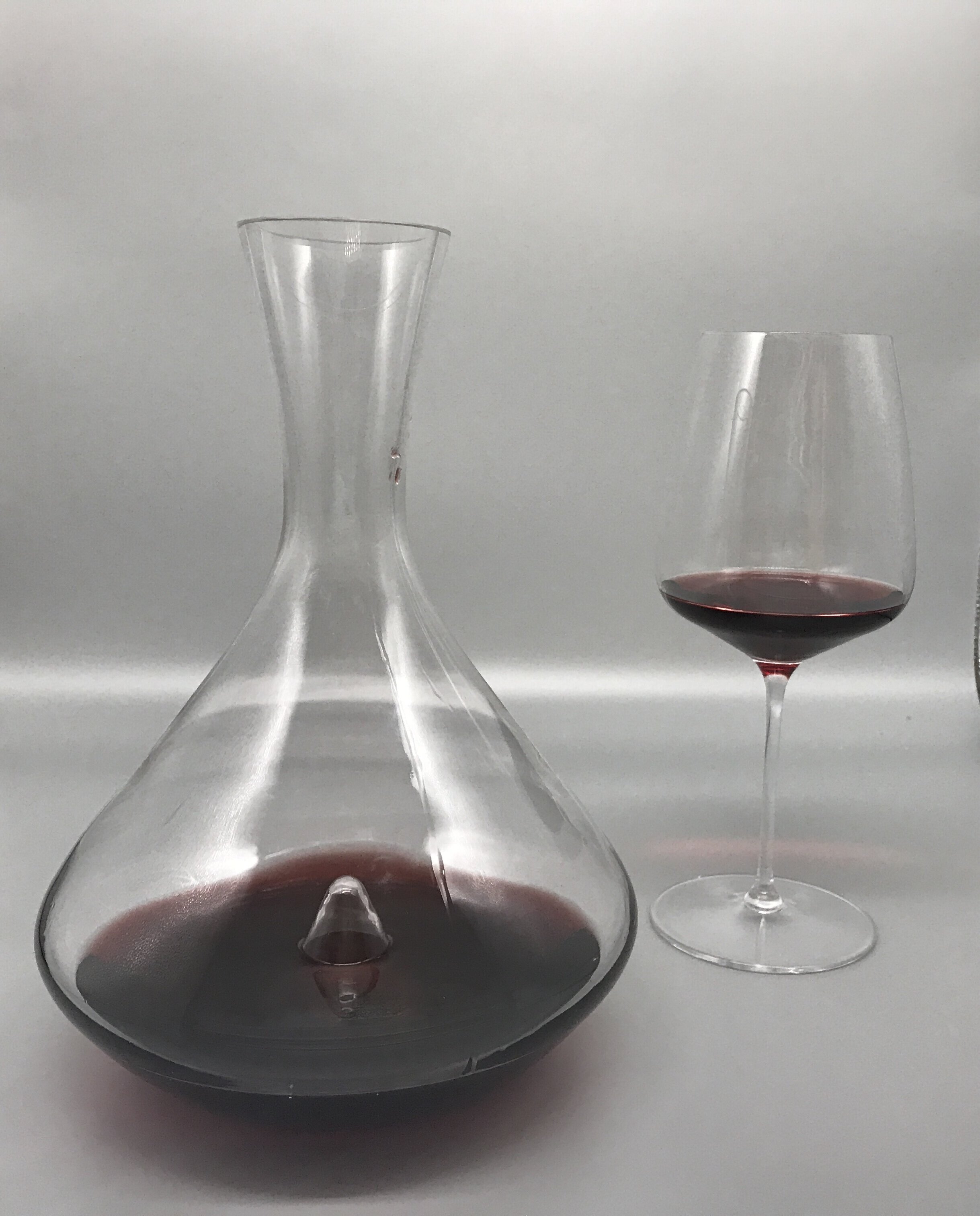 Pack of 2 UBF1014 Borosilicate 3.3 Glass Material ULAB Glass Wine Decanters Flat Bottom 17oz Flask 