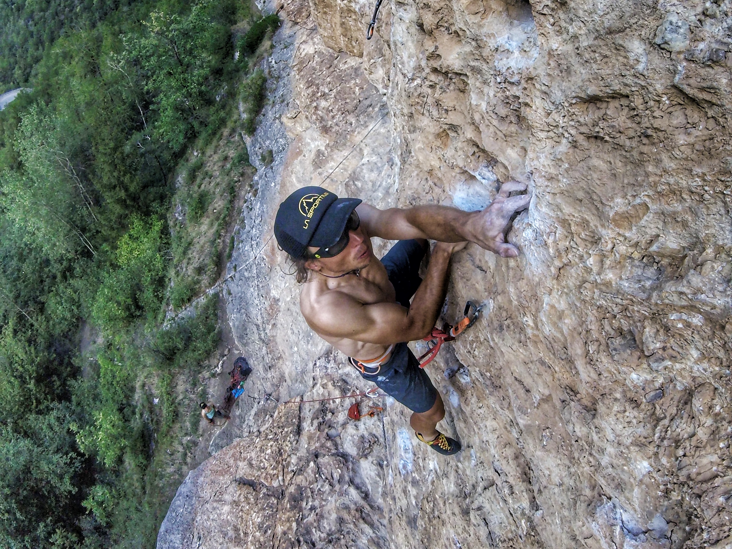 Laps at our home crag Ozein - picture Tanja Schmitt