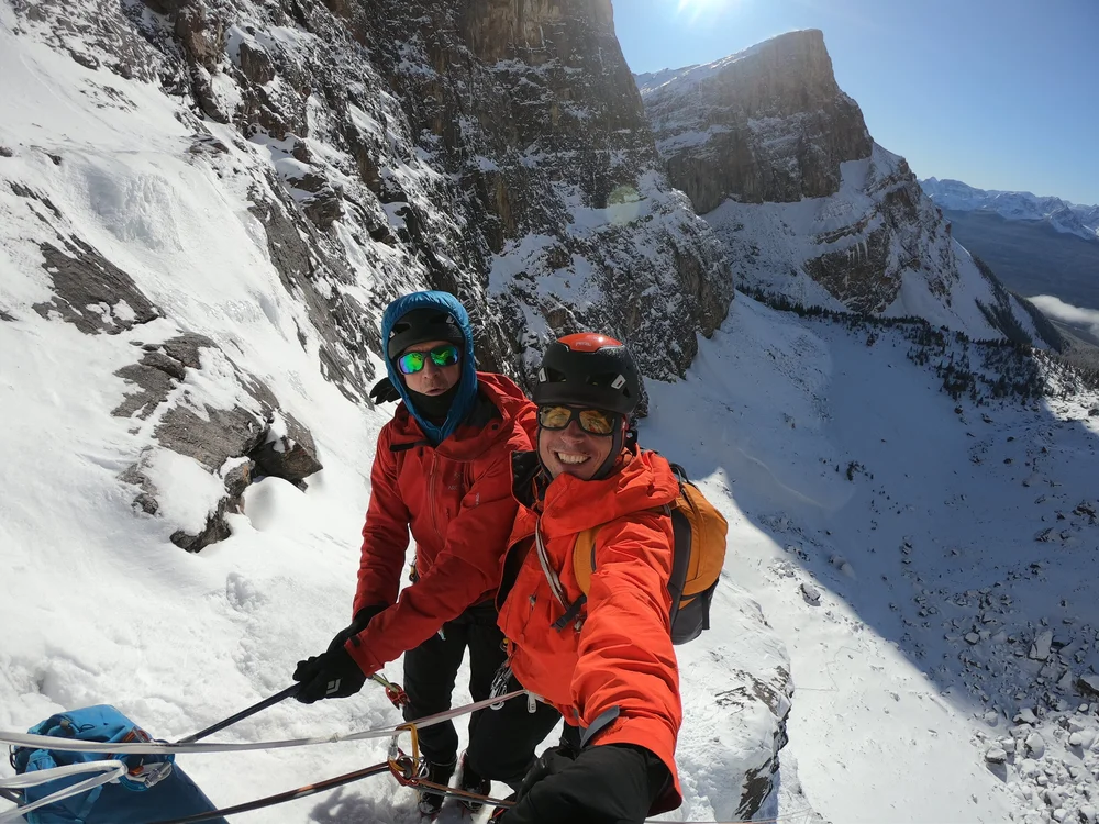 With Steve  up on Pardis Perdu, picture © Matthias Scherer