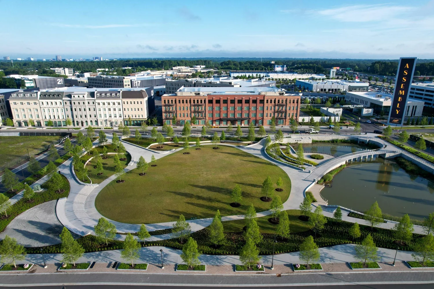 Aerial view of Assembly in Doraville, photographed June 2025