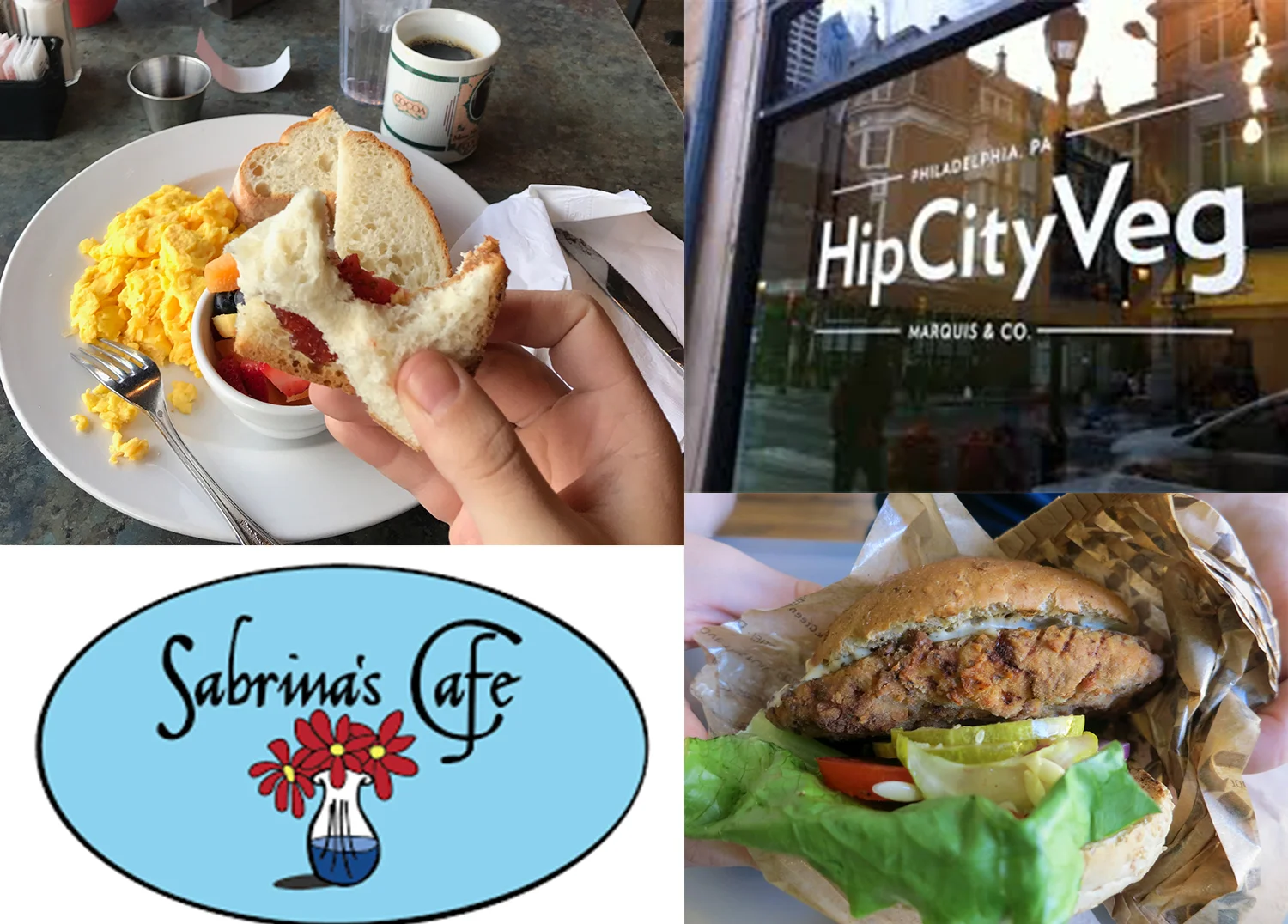 Whenever I need to eat out while at college in Philly, Sabrina's Cafe and Hip City Veg have always been there to accommodate my allergy.