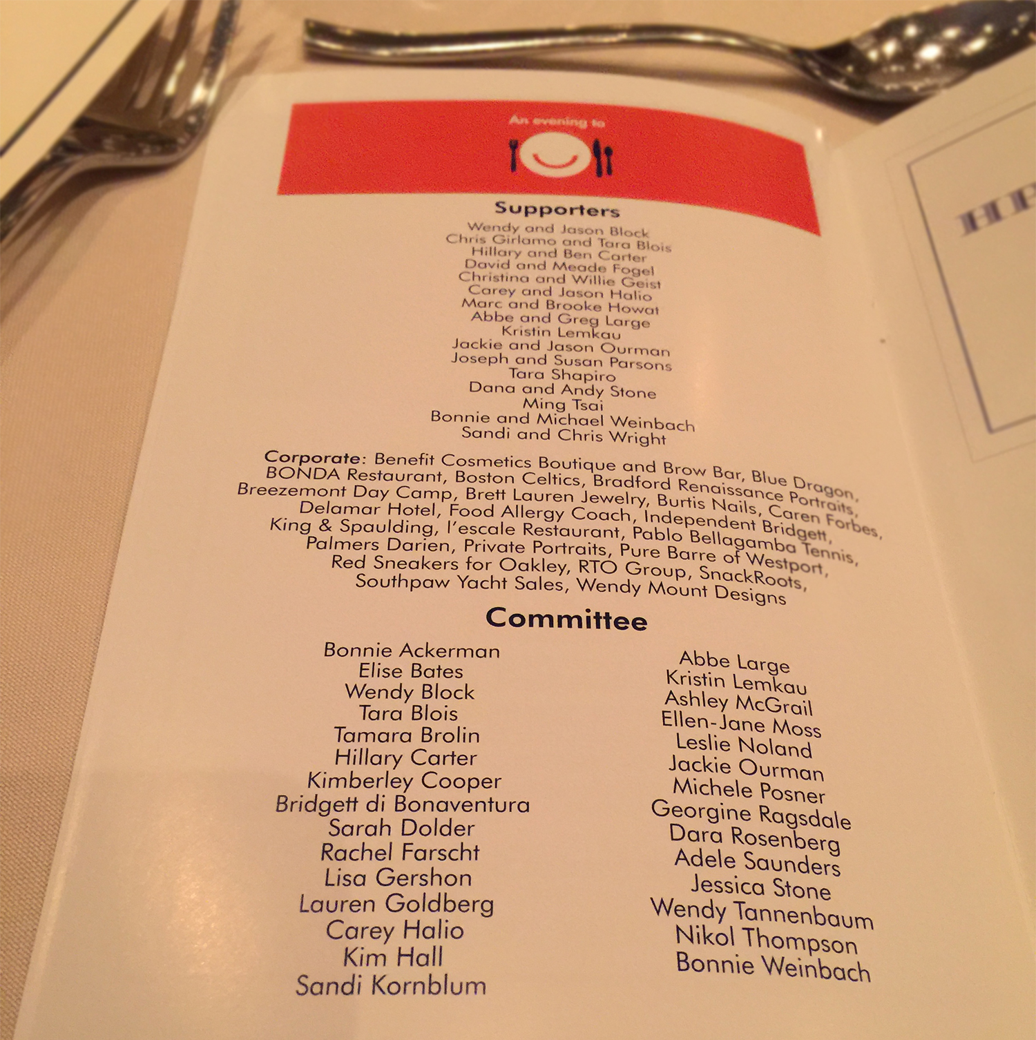 Every fundraising event has a committee of dedicated people working behind the scenes to make it successful. They are true Can Openers.
