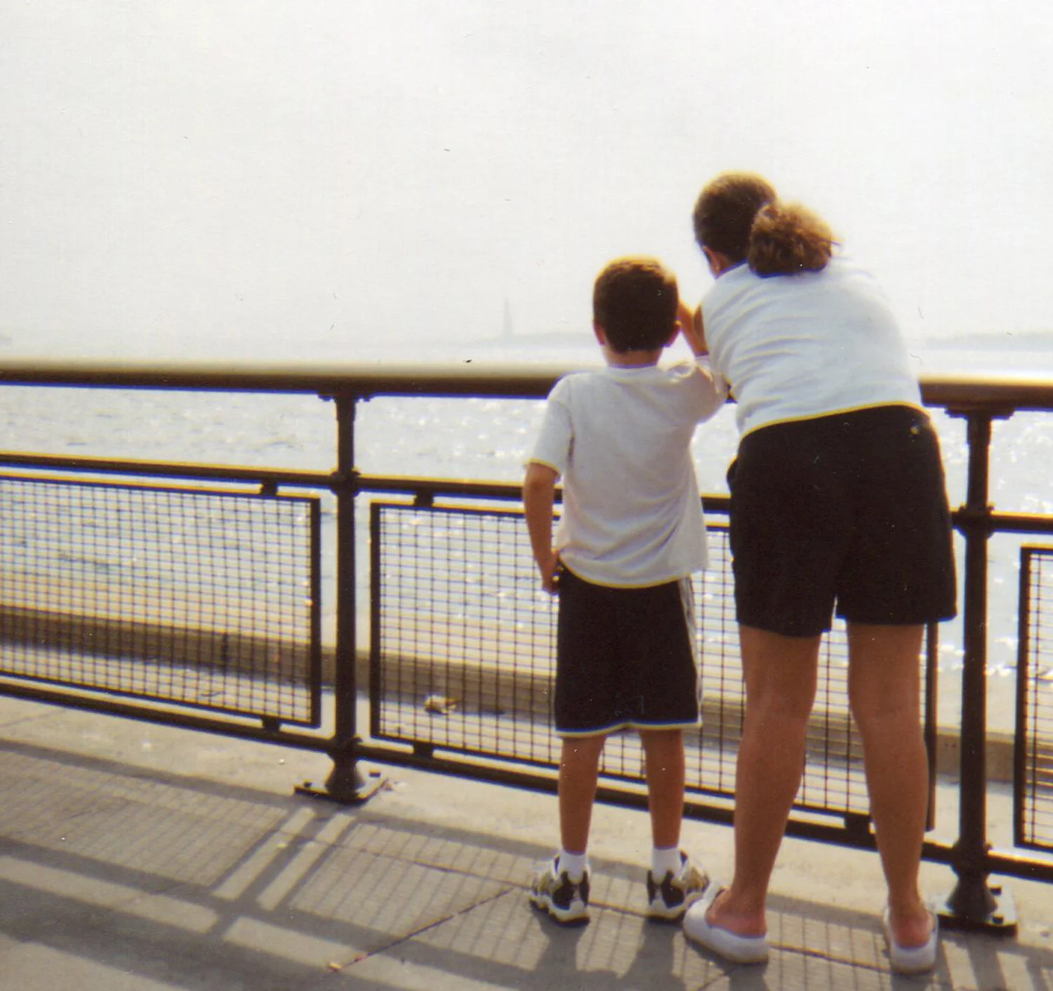 Looking at the Statue of Liberty, I learned early on that railings were a no-no. 