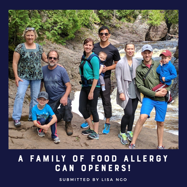 Lisa, Huy and 21-month-old Cam (center) with their amazing family: Parents, Deb & Pete, her brother's family, Steve, Christy, Alex & Lucas.