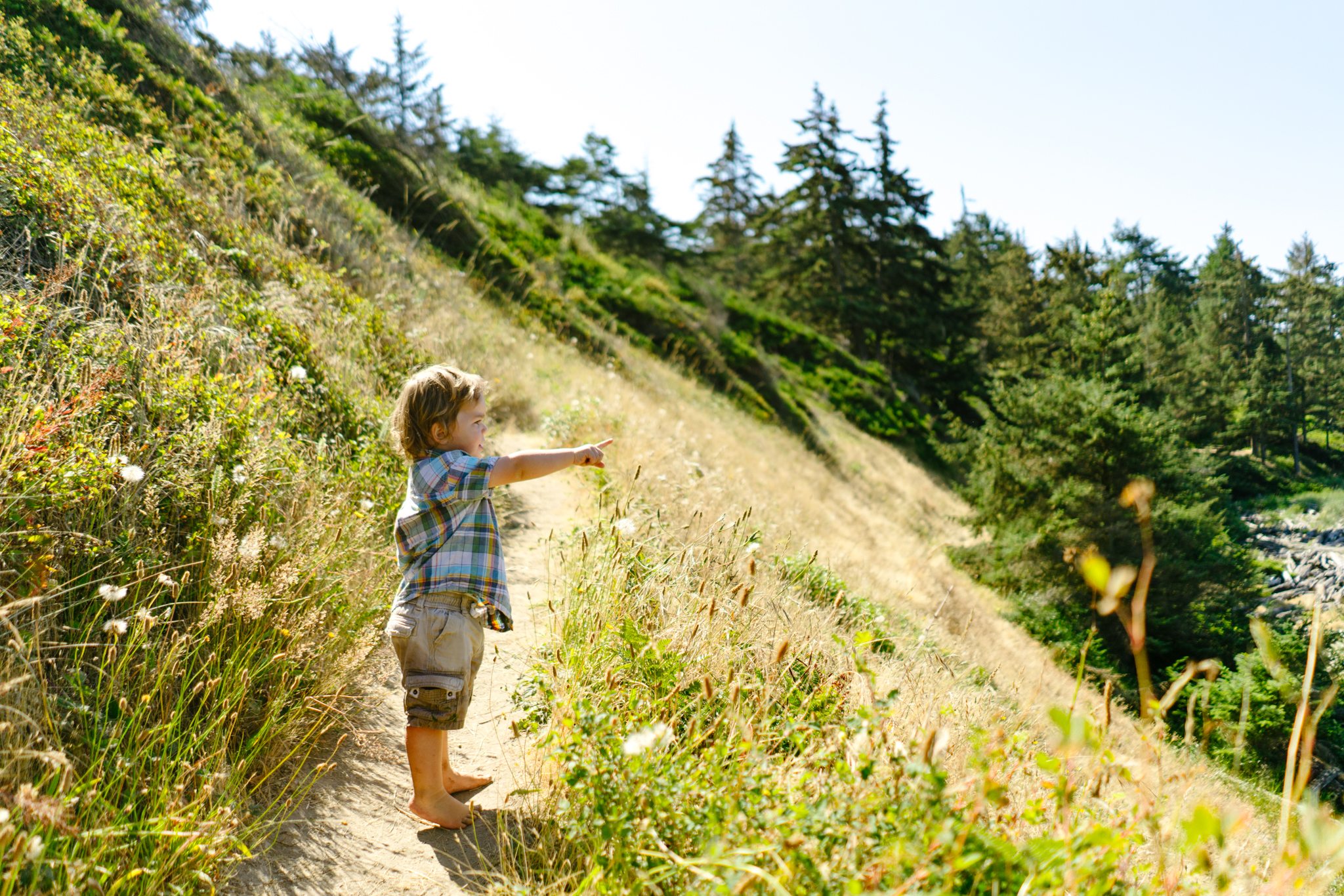 Children's Adventure Portrait Photography at Fort Ebey State Park on Whidbey Island