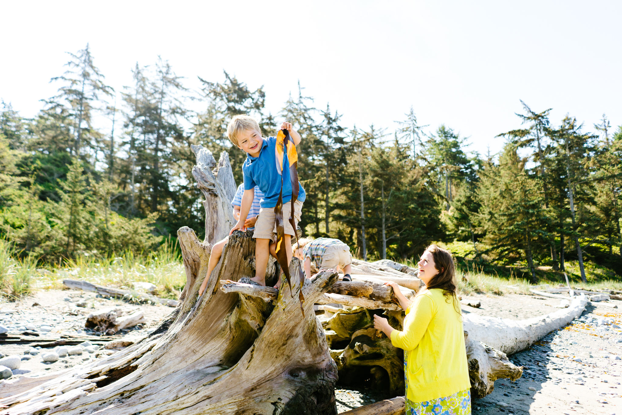 Family Adventure Photography at Fort Ebey State Park on Whidbey Island