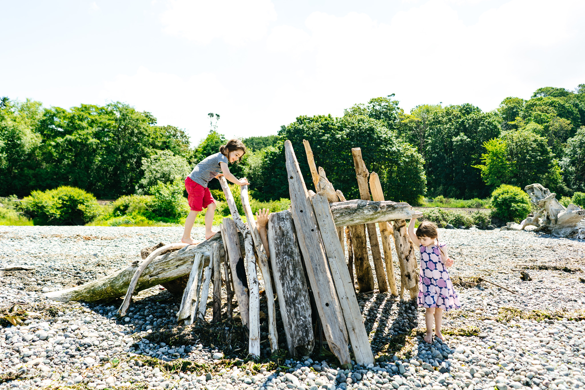 Family Portrait Photography at Carkeek Park in Seattle