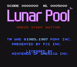 075 - LUNAR POOL
