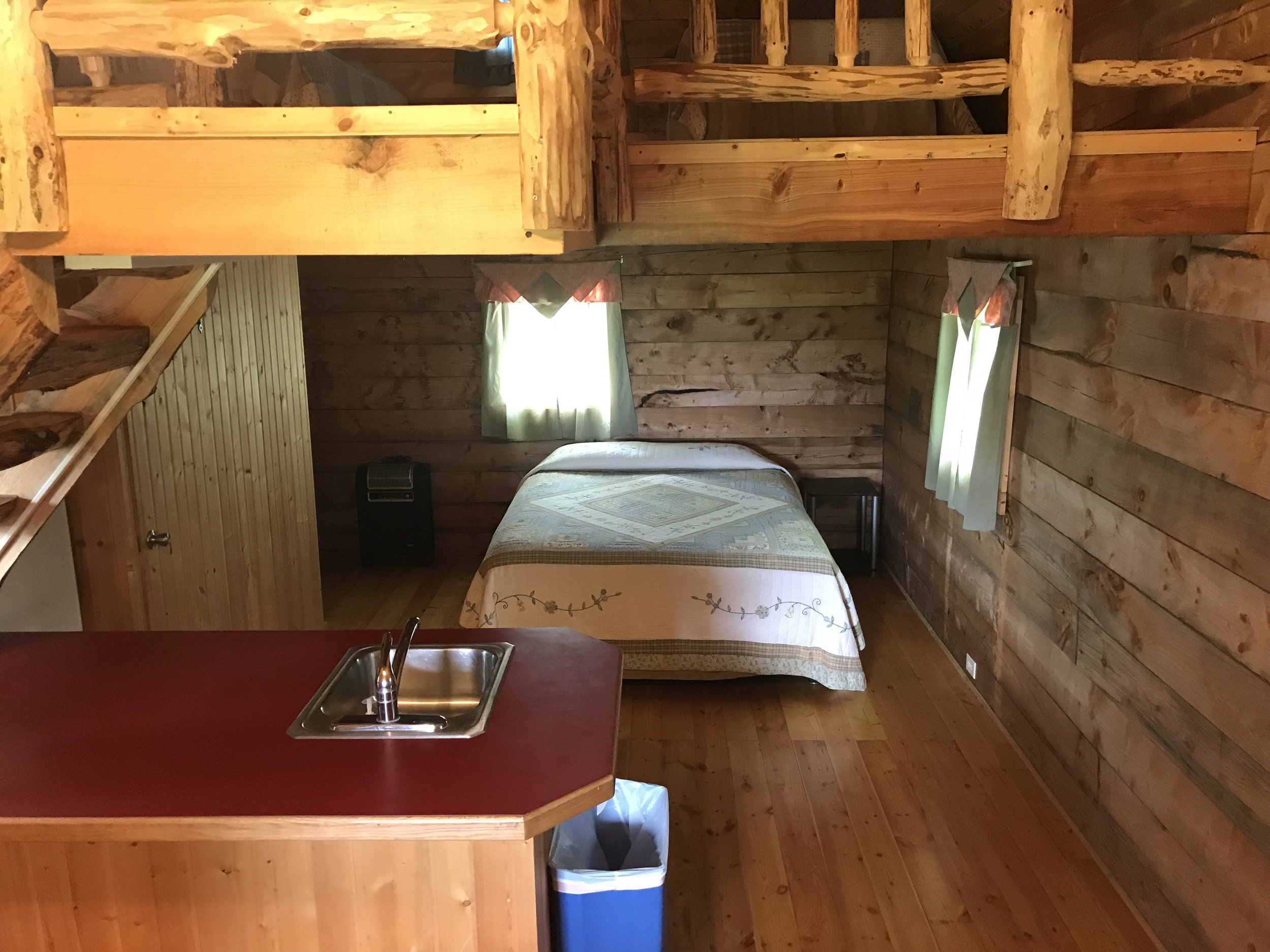 Loft cabin interior