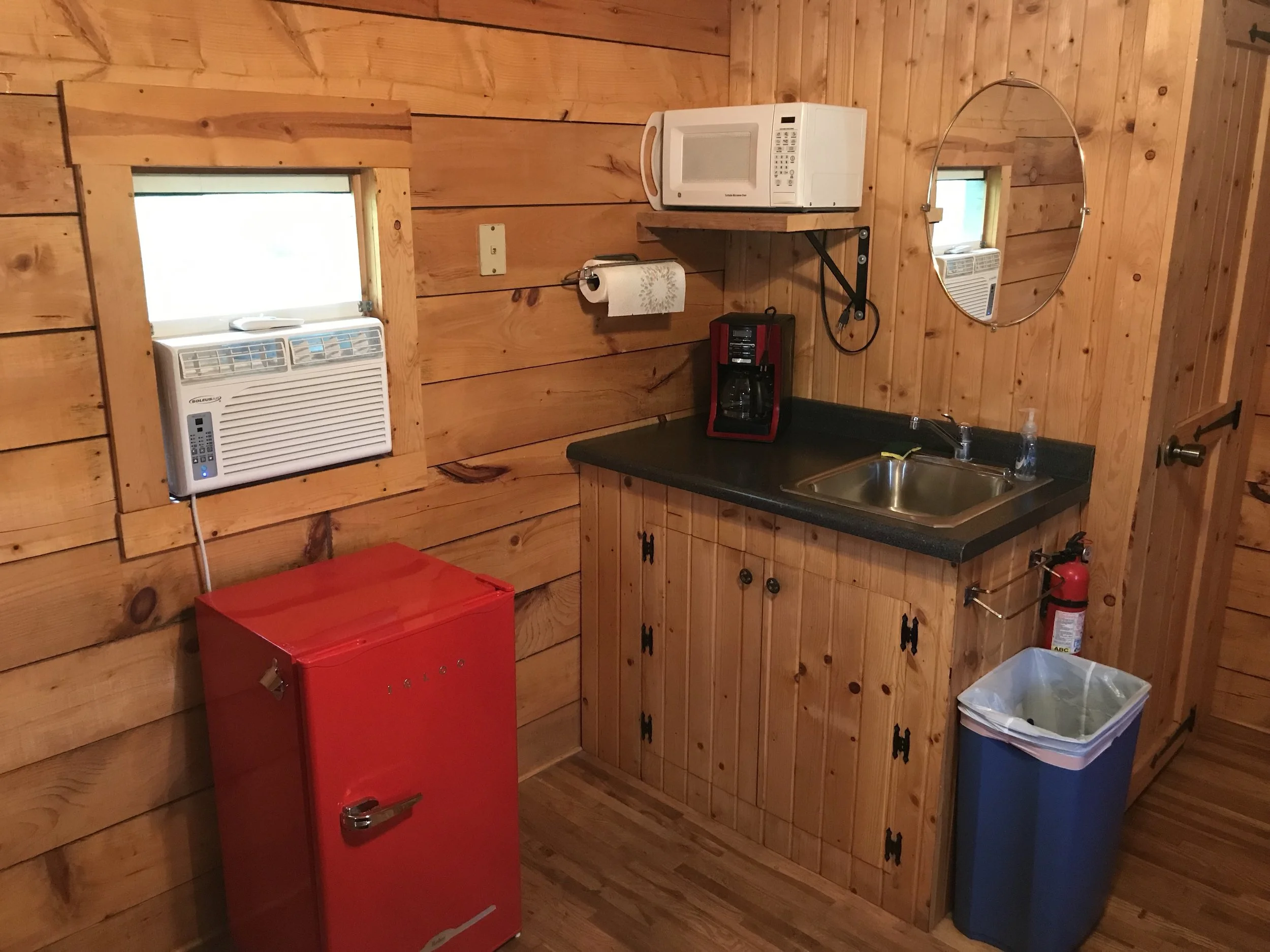 Small cabin kitchen area