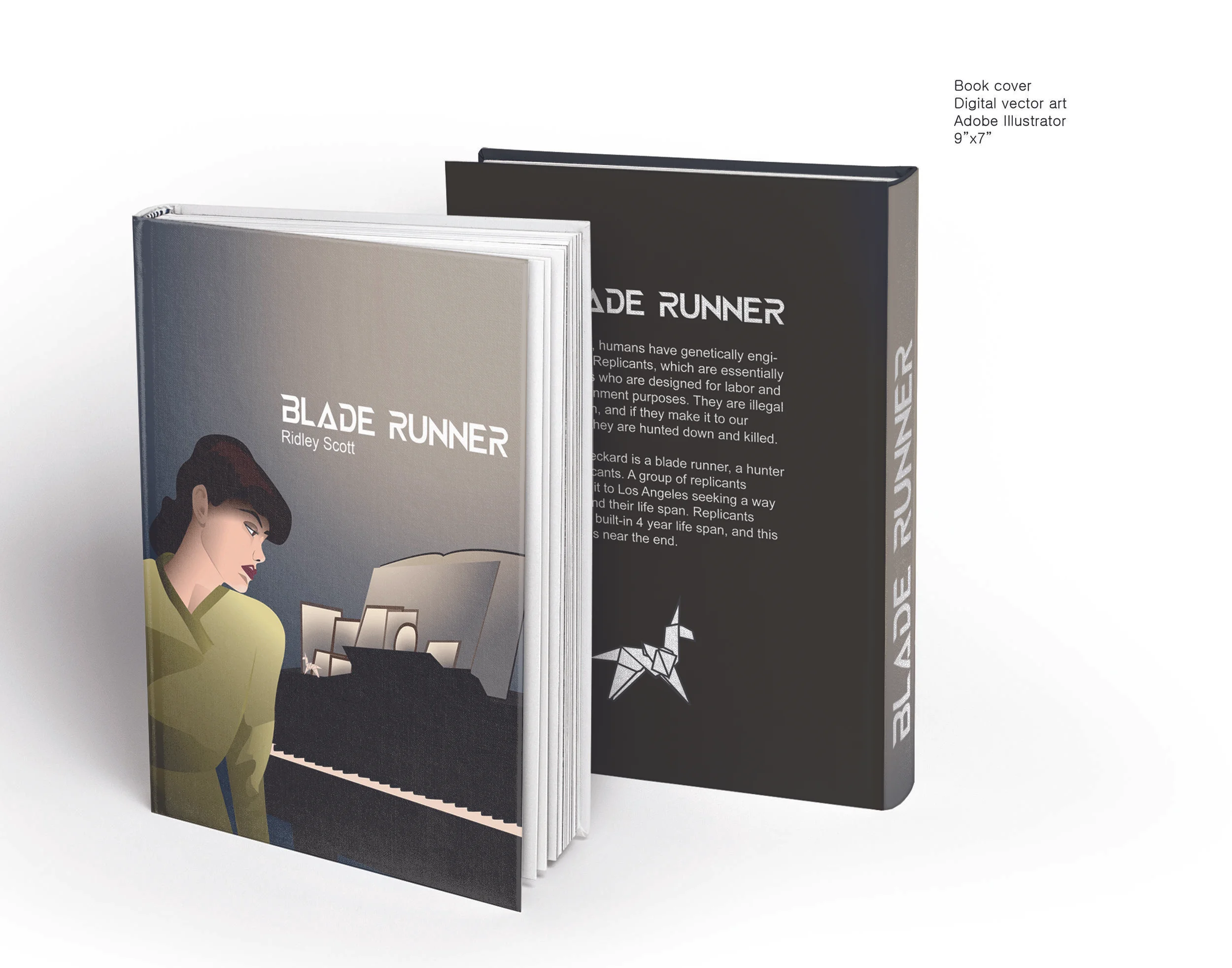 Blade Runner Book Cover Mockup