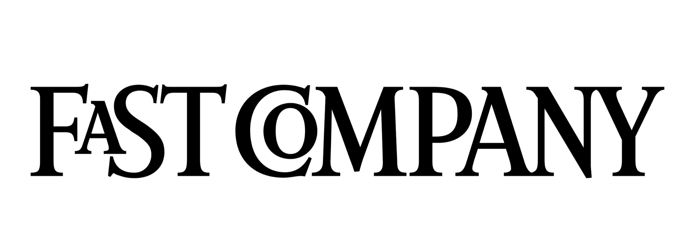 Black text that reads 'Fast Company', on a white background.