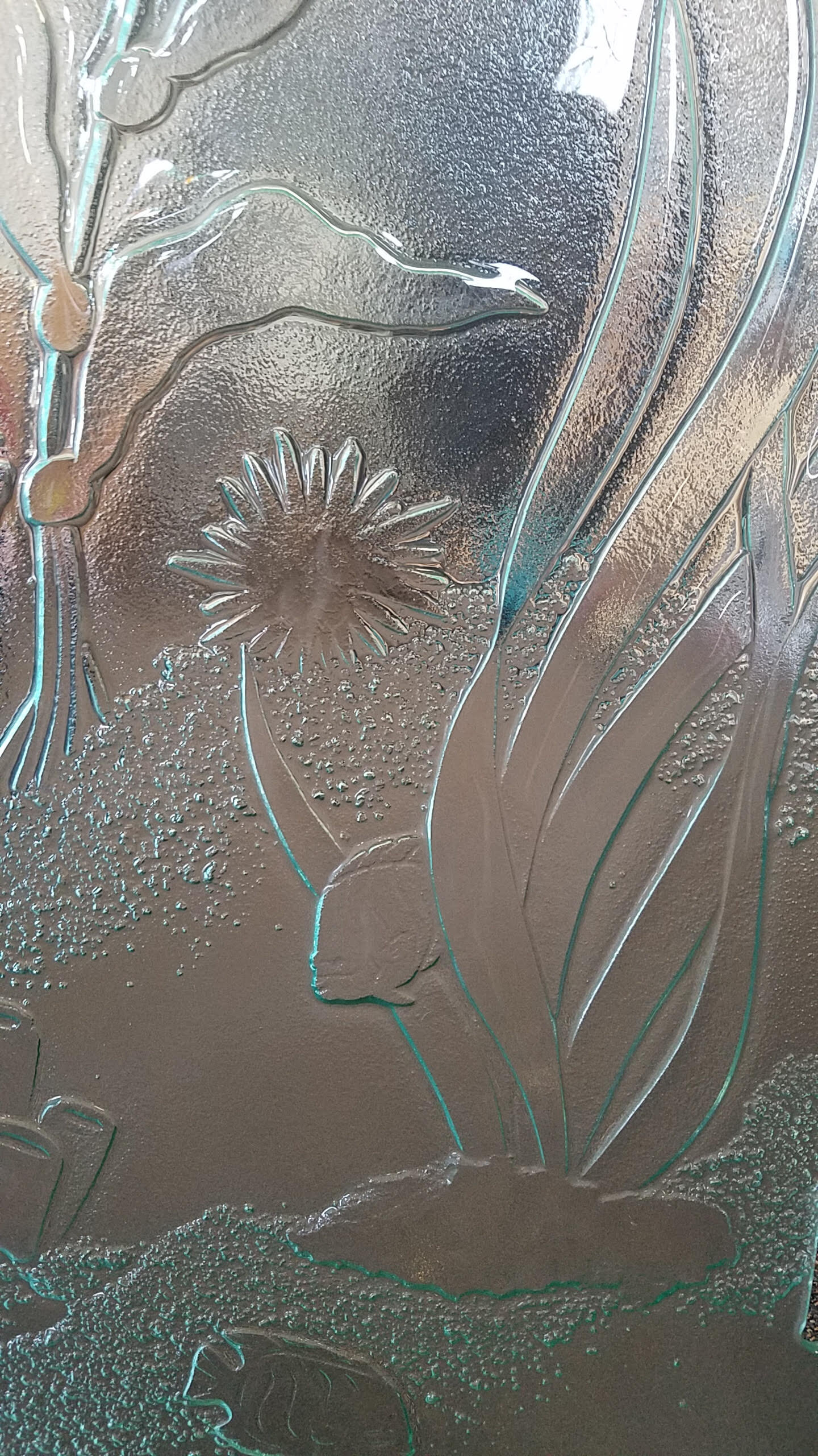 Close up of Ocean Cast Glass